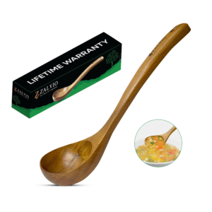 Zalvio Acacia Wood Soup Ladle