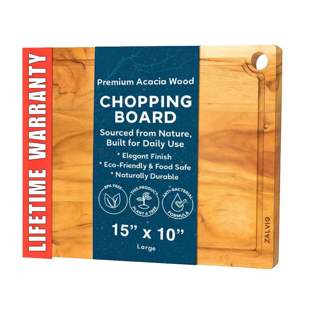 Zalvio Acacia Wood Cutting Board